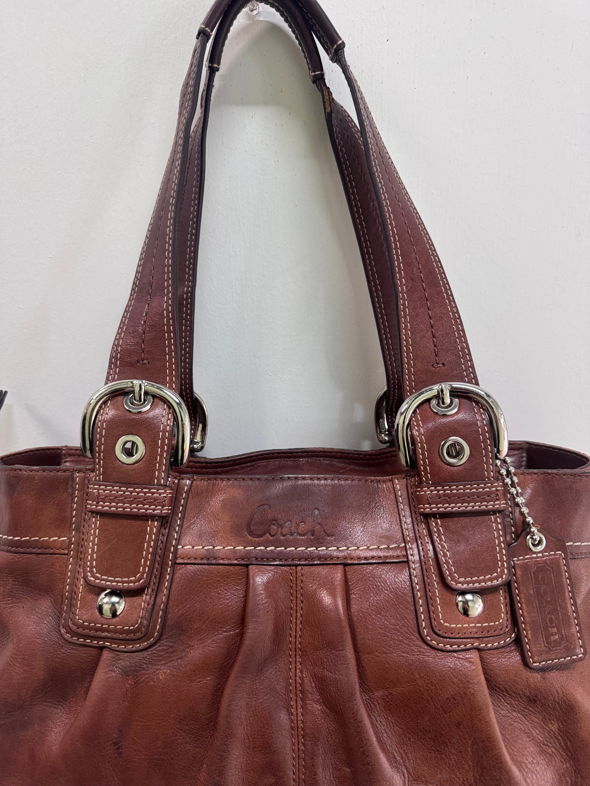 Coach Brown Leather Pleated Soho Bag | Deep Dive Vintage