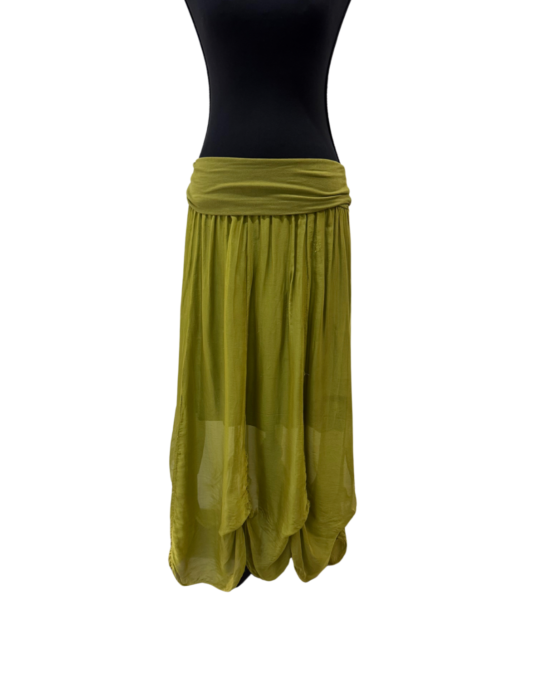 Green Italian Midi Skirt | Deep Dive Vintage