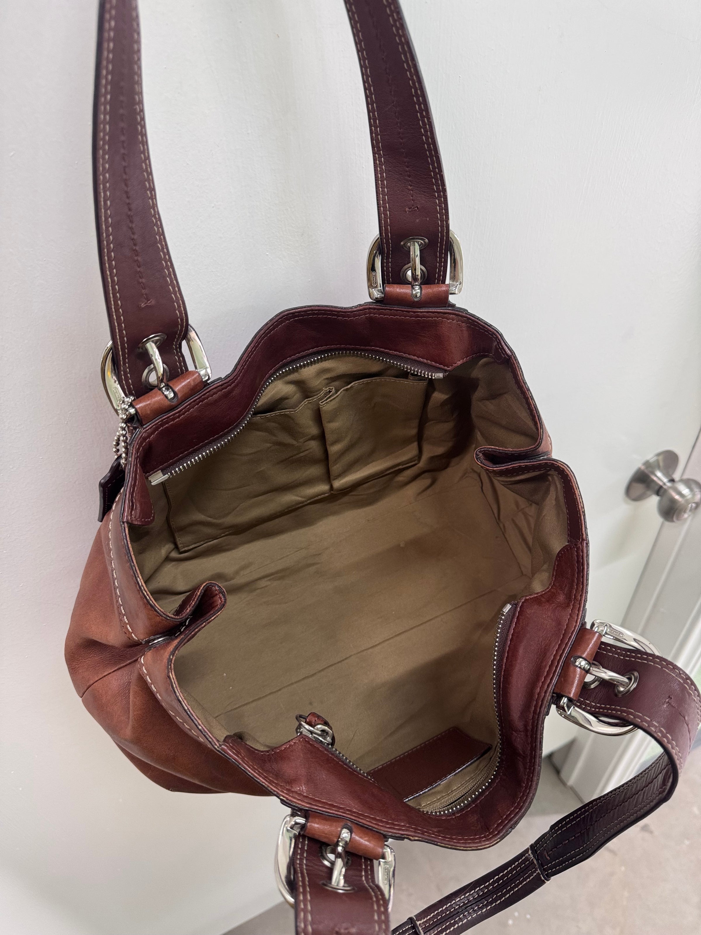 Coach Brown Leather Pleated Soho Bag | Deep Dive Vintage