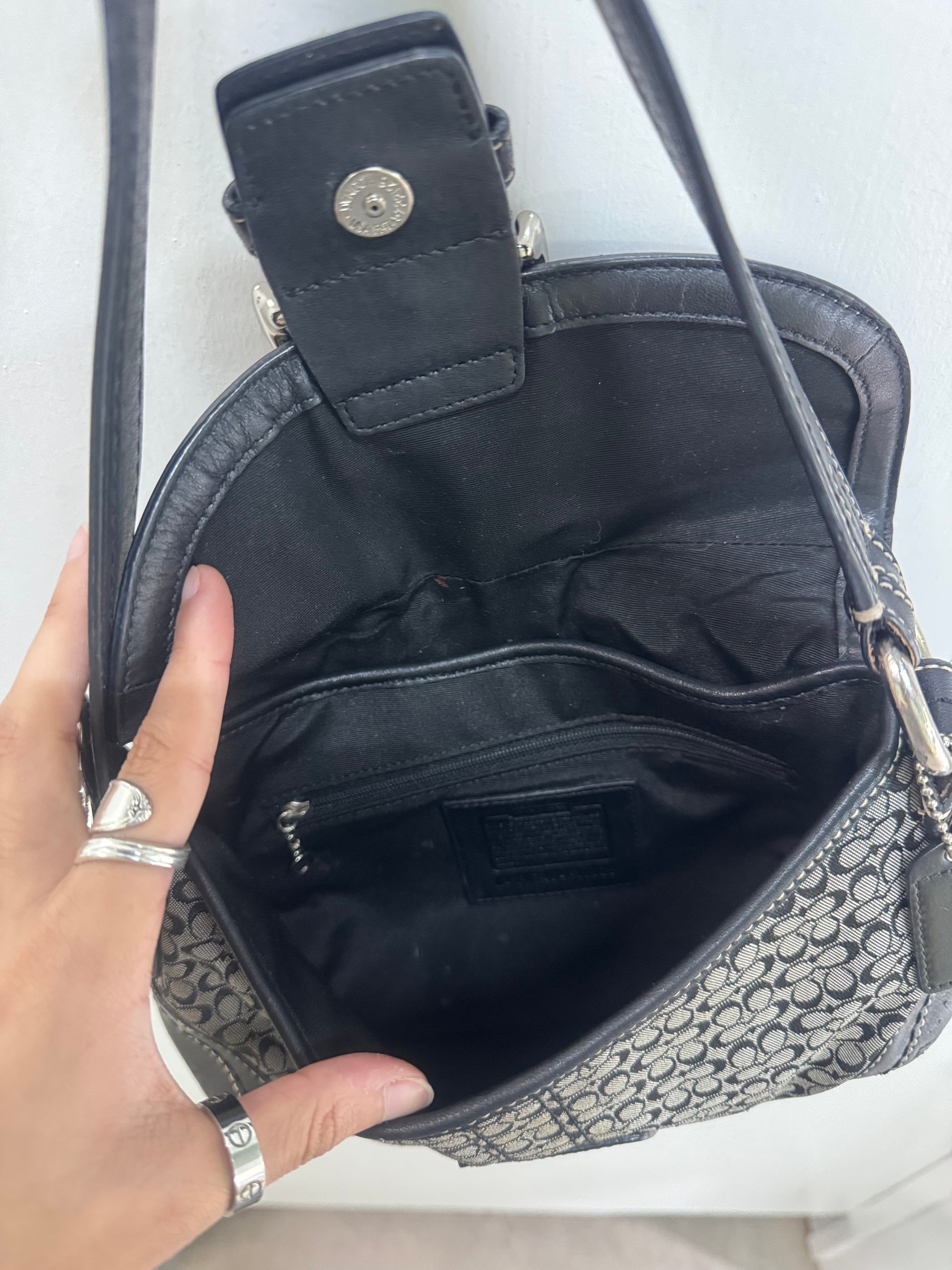 Black Signature Mini Soho Coach Bag | Deep Dive Vintage