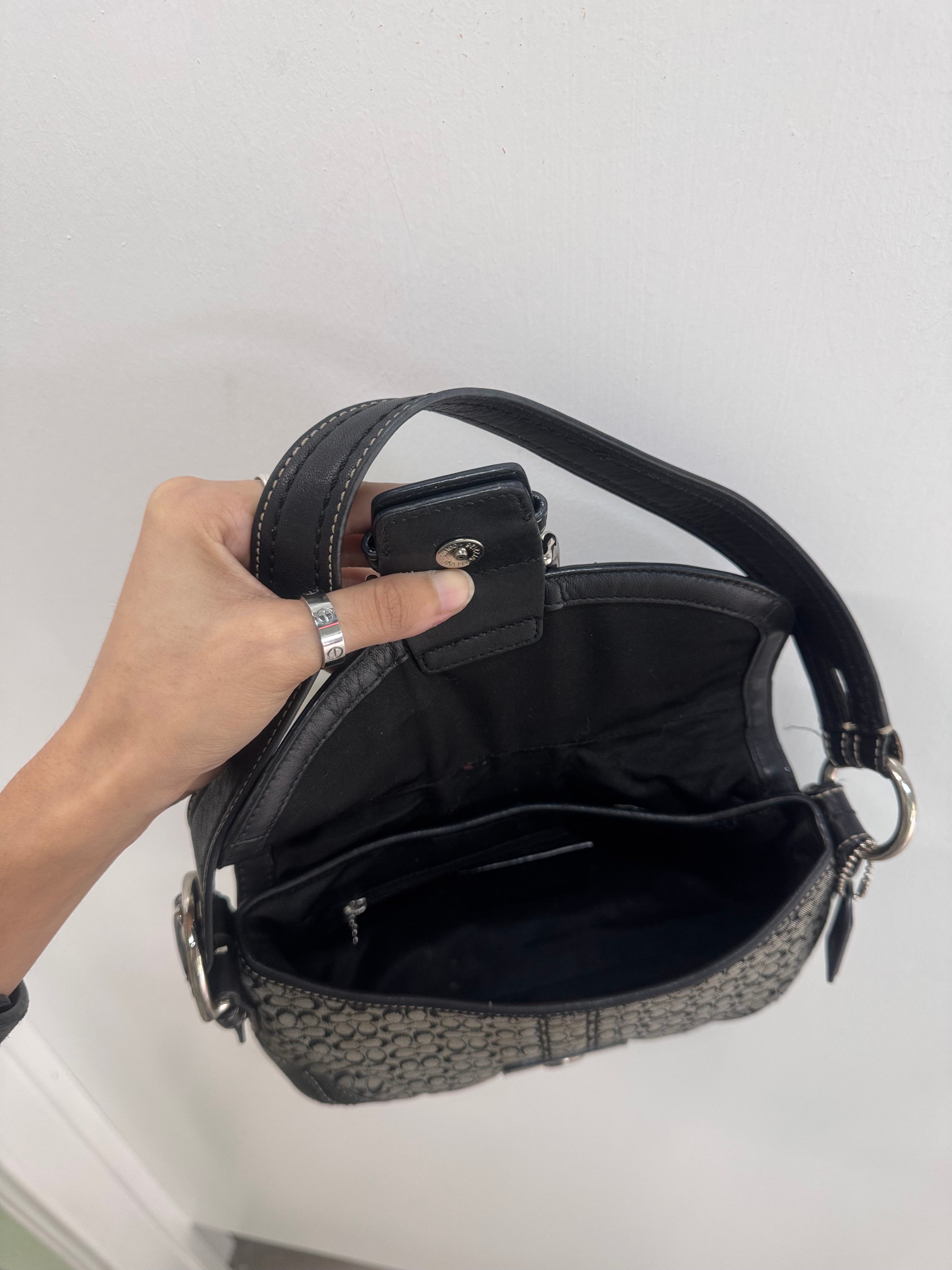 Black Signature Mini Soho Coach Bag | Deep Dive Vintage