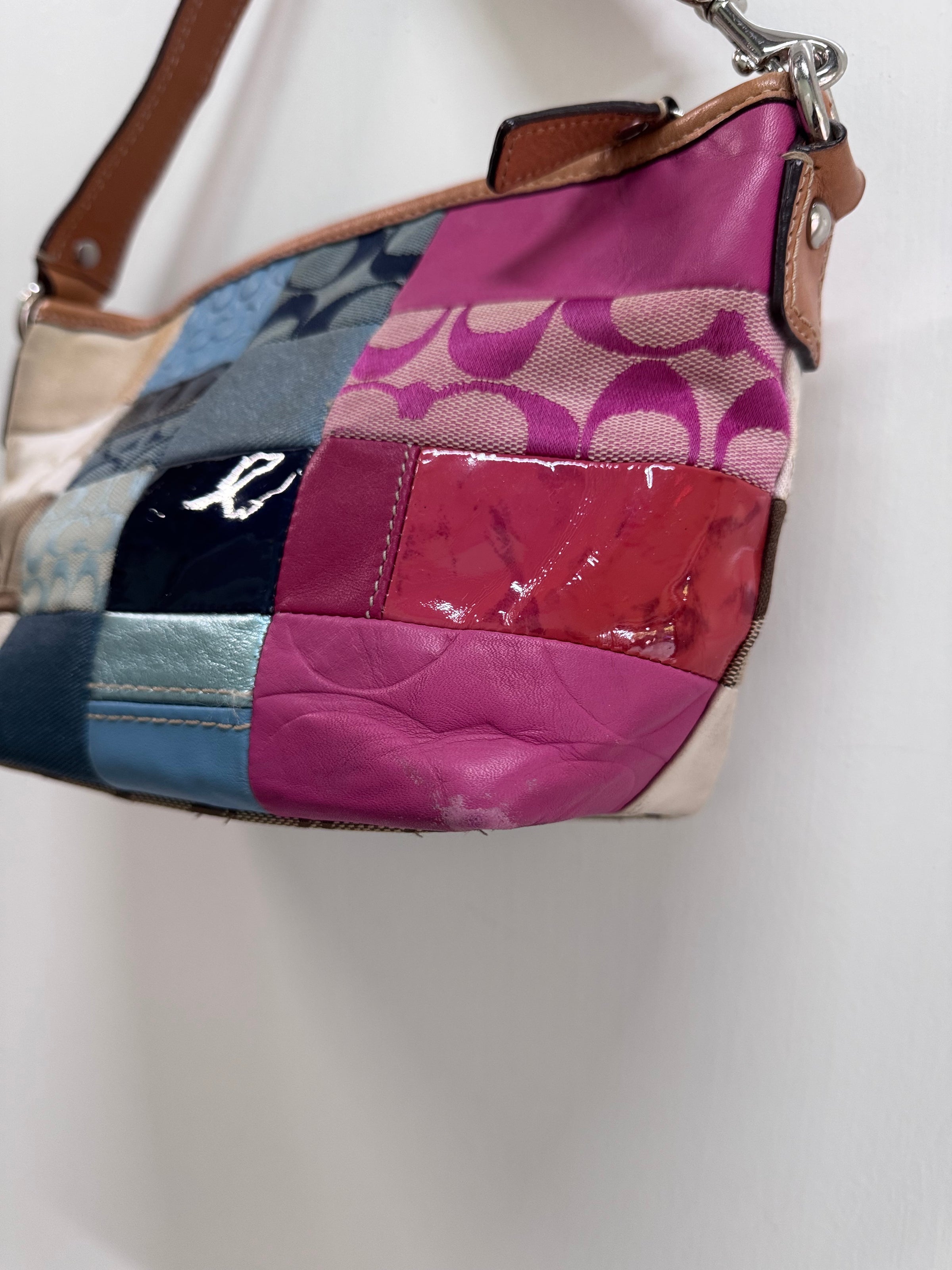 【美品】COACH Patchwork Mini Pouch Bag Y2K Coach Patchwork Y2K Mini Bag | Deep Dive Vintage