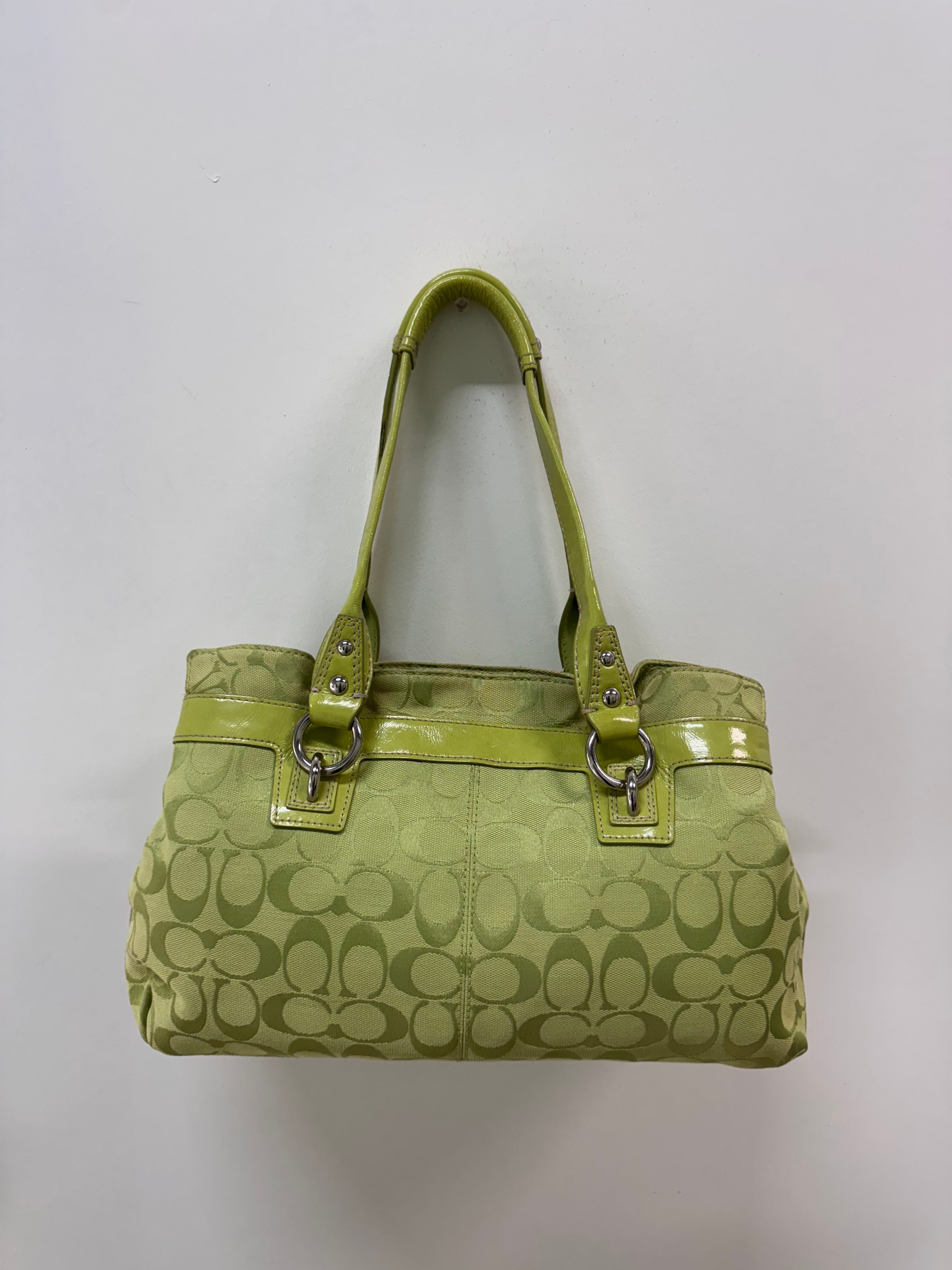 Lime Green Coach Satchel | Deep Dive Vintage